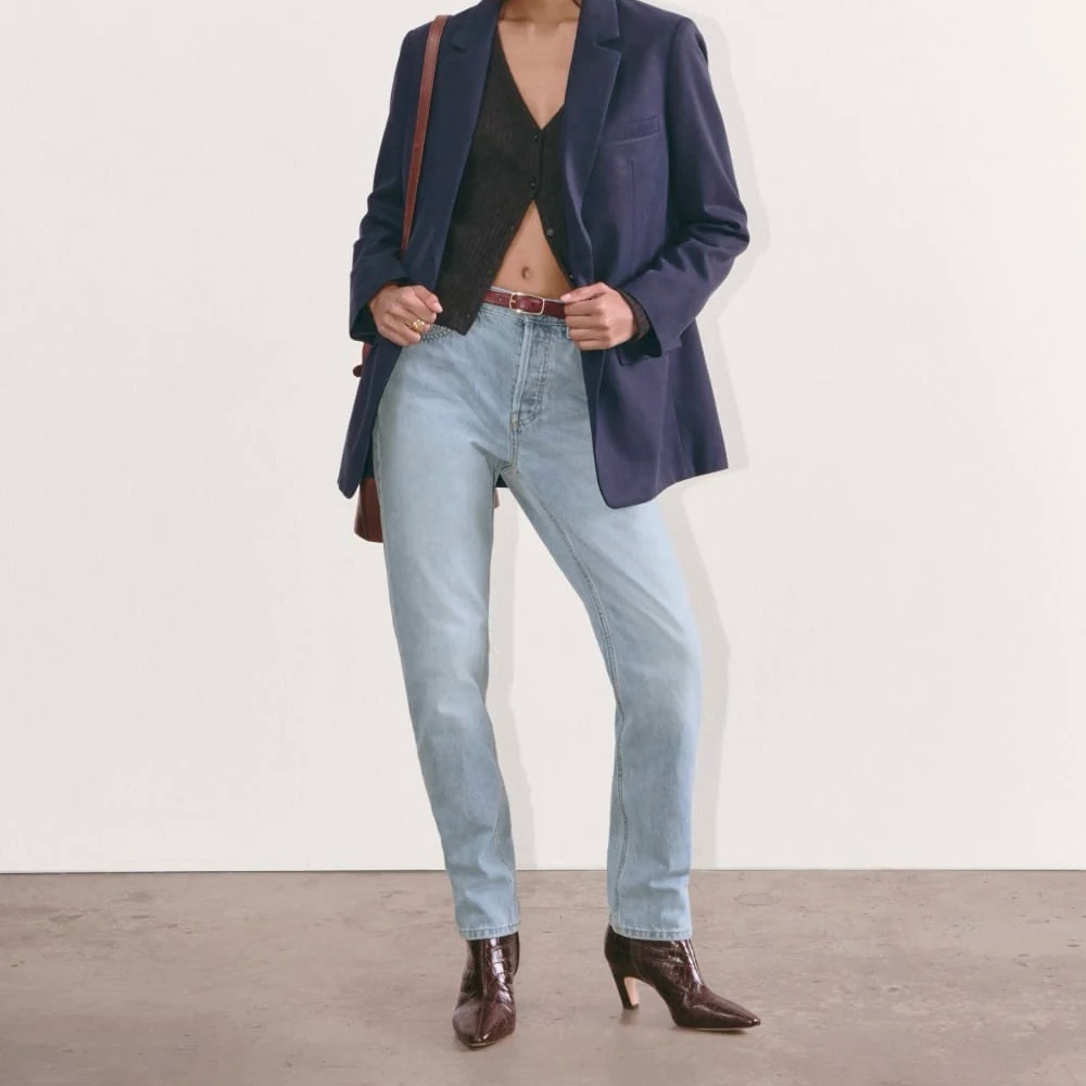 Everlane The 90’s Cheeky Jean in Vintage Sunbleached Blue Size 26